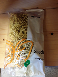 Špecle s bylinkami