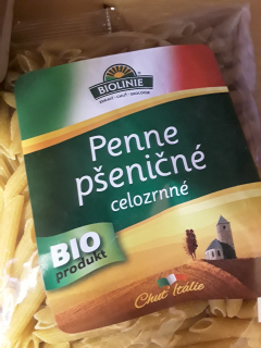 Pšeničné celozrnné penne