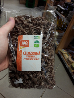 Celozrnná vřetena z červené pšenice