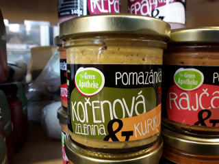 Pomazánka kořenová zelenina a kurkuma