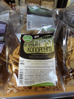 Chipsy s konopným semínkem