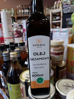 Olej sezamový za studena lisovaný