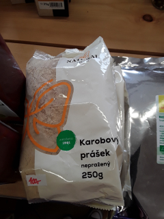 Karobový prášek nepražený
