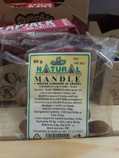 Mandle v mléčné čokoládě se skořicí
