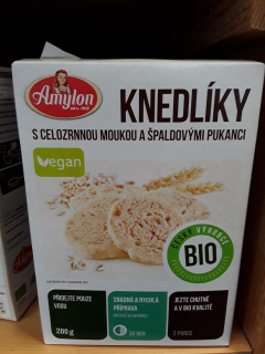 Knedlíky s celozrnou moukou BIO