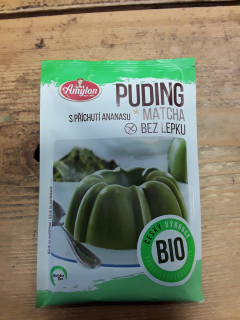 Puding Matcha bez lepku
