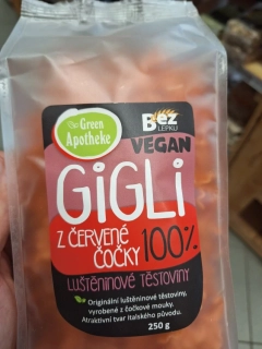 gigli z červené čočky
