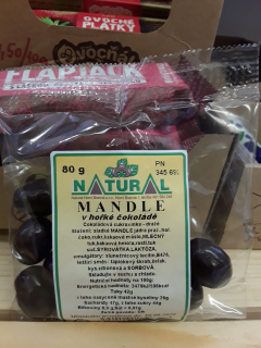 Mandle v hořké čokoládě