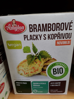 Bramborové placky s kopřivou BIO