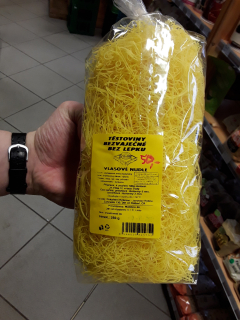 Vlasové nudle bezvaječné bez lepku