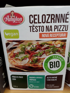 Celozrnné těsto na pizzu BIO
