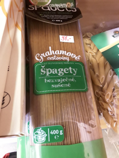 Špagety bezvaječné