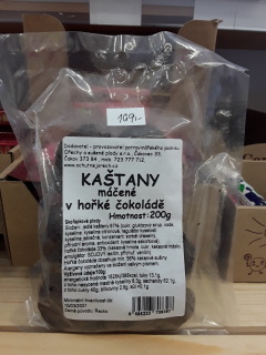 Kaštany v hořké čokoládě