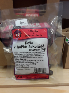 Kešu v hořké čokoládě