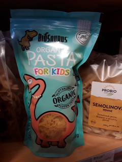 Bio těstoviny pro děti