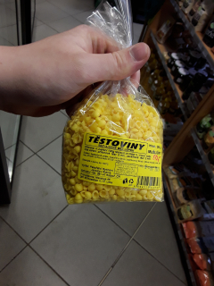 Těstoviny bezvaječné bez lepku mušličky