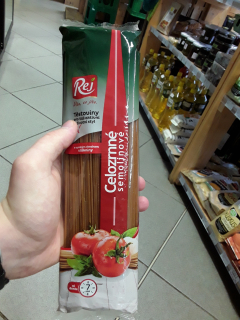 Celozrnné semolinové těstoviny