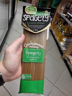 Grahamové špagety bezvaječné