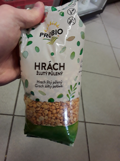Hrách žlutý půlený