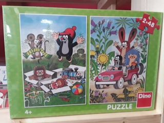 Puzzle Krtek a autíčko 