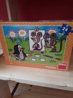Puzzle Krtek malíř 