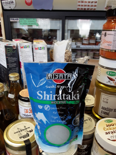 Nudle Shirataki s konjakem ve tvaru rýže