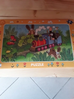 Puzzle krtek v mašince 