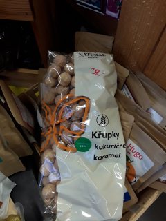 Křupky kukuřičné karamel
