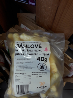 Kukuřično jáhlové křupky jablko švestka dýně