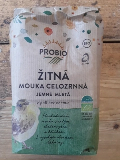 Žitná mouka celozrnná jemně mletá