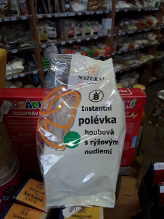 Instantní polévka houbová s rýžovými nudlemi