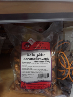 Kešu jádra karamelizovaná
