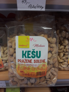 Kešu pražené solené