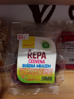 Červená řepa sušená mrazem