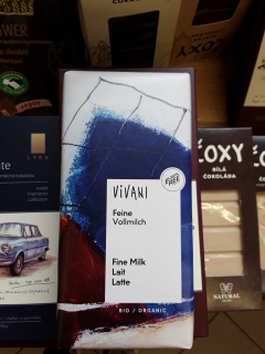 Bio mléčná čokoláda