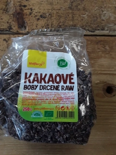 Kakaové  boby určené raw