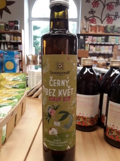 Černý bez květ sirup bio