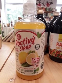 Poctivý sirup - osvěžující citrón