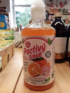 Poctivý sirup Lahodný pomeranč