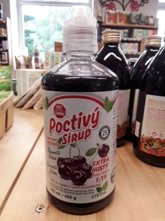 Poctivý sirup šťavnatá višeň