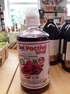 Poctivý sirup Zahradní malina
