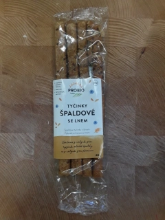 Tyčinky špaldové se lnem