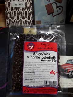 Slunečnice v hořké čokoládě