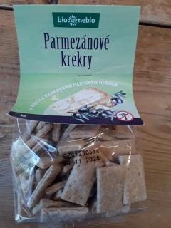Parmezánové krekry bio