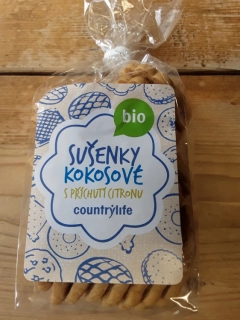 Sušenky kokosové s příchutí citronu bio
