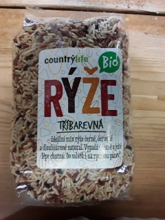 Rýže tříbarevná bio