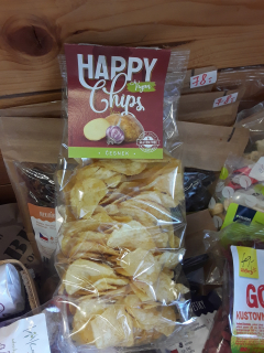 Happy chips česnekové