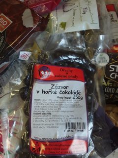 Zázvor v hořké čokoládě