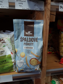Špaldové piškoty s kokosem