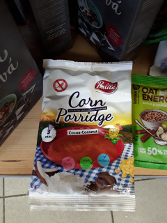 Kukuřičná kaše kakaovo-kokosová